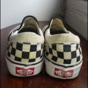 Checkered Vans size 4